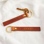 Personalised Family Initials Leather Keyring, thumbnail 1 of 2