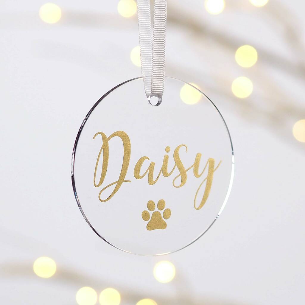 Personalised Dog Pet Christmas Bauble Decoration, 1 of 3