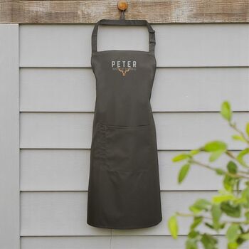 King Of The BBQ Personalised Apron, 4 of 5