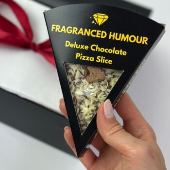 Chocolate Gifts Pizza Slice Shaped Chocolates, Set Of Three, 4 of 8