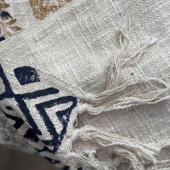 Block Printed Colourful Cotton Sofa Throw, 8 of 11