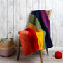 Bright Rainbow Blanket Knitting Kit, thumbnail 1 of 6