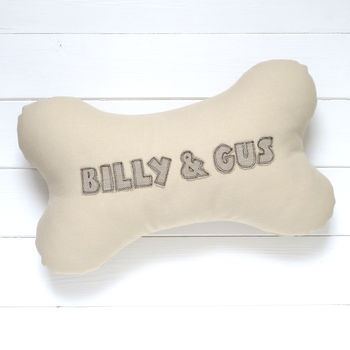 Personalised Dog Bone Cushion Gift, 9 of 10