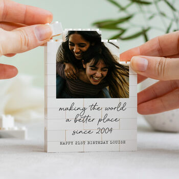 Personalised Photo Block For Best Friend Birthday, 8 of 9