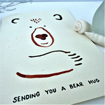 'Bear Hug!' Sympathy / Get Well Soon Card, 4 of 5