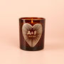 Valentine's Gift Hamper Personalised Initials Candle For Couples, thumbnail 2 of 6