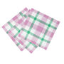 Lilac And Green Gingham Paper Napkins X 20, thumbnail 3 of 3