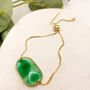 Translucent Green Ovel Slider Bracelet, thumbnail 4 of 11