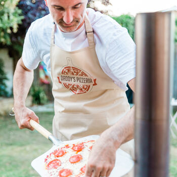 Personalised Adult And Child Matching Pizza Apron Set, 4 of 12