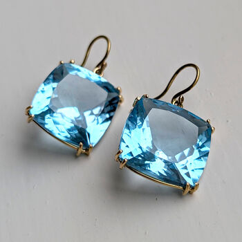 Big And Bold 18ct Topaz Earrings, 5 of 7