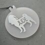 Personalised Pug Christmas Tree Decoration, thumbnail 2 of 12