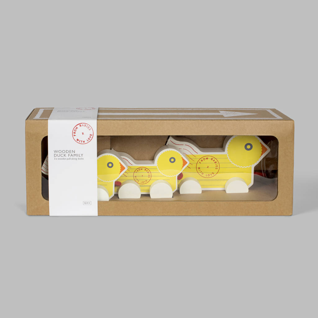 Wooden Duck Family Pull Along By From Babies With Love