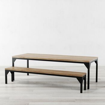 Waterloo Industrial Style Contemporary Dining Table, 5 of 5