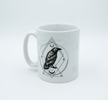 Gothic Crow 11oz Ceramic Mug, 4 of 4