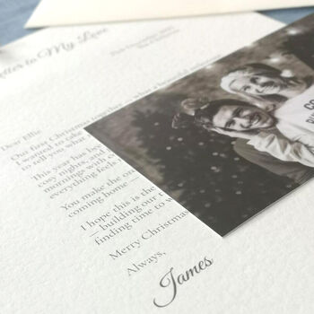 Christmas Letter Personalised Photo Keepsake, 7 of 7