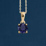 9ct Gold September Birthstone Necklace, thumbnail 1 of 12