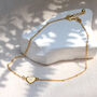 Personalised Gold Heart Charm Anklet, thumbnail 1 of 7