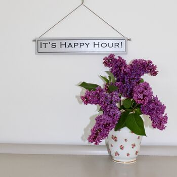 'It's Happy Hour!' Hand Painted Wooden Sign, 4 of 4