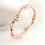 Twig Stacking Ring Or Wedding Ring In Nine Carat Gold, thumbnail 1 of 7