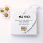 Personalised Head Teacher Heart Keepsake, thumbnail 1 of 2