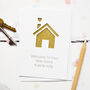 Personalised New Home Glitter Cut Out Card, thumbnail 1 of 2