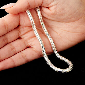 Sterling Silver Heavy Snake Chain – 16in To 20in, 2 of 10