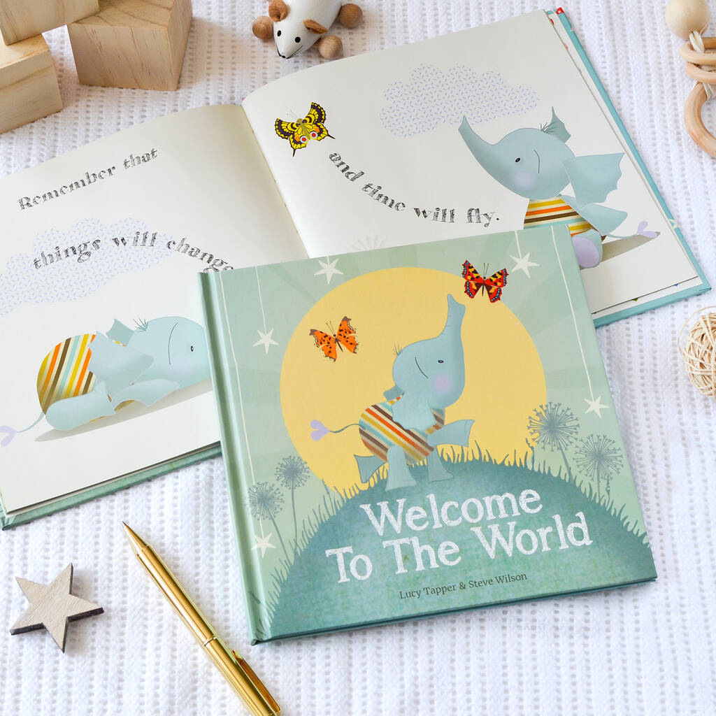 Welcome To The World Hardback New Baby Arrival Book, 1 of 12
