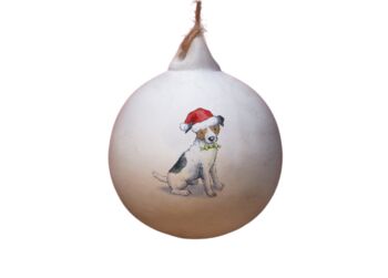 Jack Russell Ceramic Bauble, 2 of 2