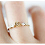 Rose And Diamonds Ring Gold/Rose Gold/White Gold, thumbnail 6 of 11