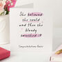 Personalised Congratulations Card She Believed She Could, thumbnail 1 of 4
