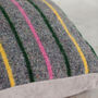 Striped Recycled Wool Dog Bed With Faux Suede Base, thumbnail 5 of 9