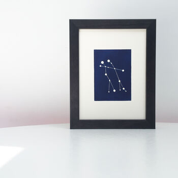 Personalised Gemini Constellation Woodblock Print, 2 of 5