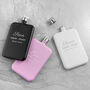 Personalised Bridal Party Slimline Hip Flask, thumbnail 1 of 10