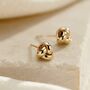 9ct Gold Knot Stud Earrings, thumbnail 3 of 6