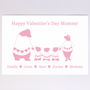 Personalised Bear Family Valentine's Day Card, thumbnail 3 of 8