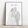 Personalised Song Lyrics Portrait – Custom Couple Gift, thumbnail 4 of 9