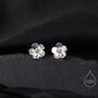 Forget Me Not Flower Stud Earrings, thumbnail 1 of 11