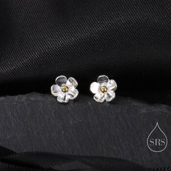 Forget Me Not Flower Stud Earrings, 2 of 11