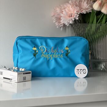 Personalised Wildflower Embroidered Pouch, 4 of 5