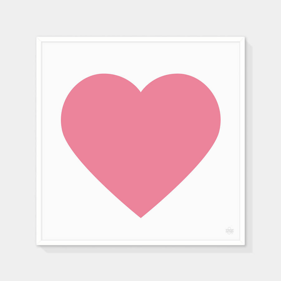 Classic Heart Print By Showler and Showler