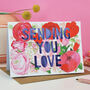 'Sending You Love' Paper Cut Card, thumbnail 1 of 3
