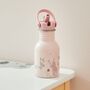 Personalised Pink Bunny 350ml Water Bottle, thumbnail 1 of 4