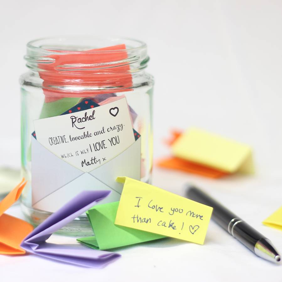 personalised message jar by beecycle | notonthehighstreet.com