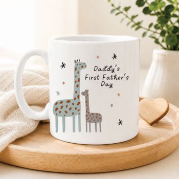 Personalised First Father's Day Giraffe Mug, 2 of 4