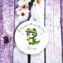 Personalised Cute Child Croc Hearts Decoration Gift, thumbnail 1 of 2