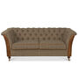 Caesar Two Seater Chesterfield Sofa Thorn Tweed/Leather, thumbnail 1 of 2