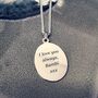'St Christopher Protect Us' Oval Silver Necklace, thumbnail 6 of 10