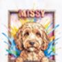 Vibrant Colourful Pet Portrait, thumbnail 4 of 7