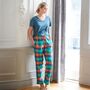Women's 'Acorn Squash' Check Brushed Cotton Pyjama Trousers, thumbnail 2 of 4
