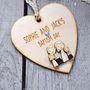 Personalised Twins Naming Day Or Christening Heart, thumbnail 2 of 7